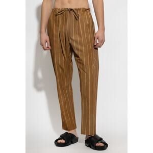 Nick Fouquet Italian Pinstripe Drawstring Trousers Quiet Luxury Size 48 NWT